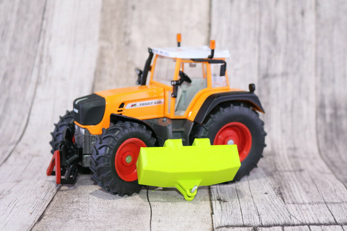 Front Gewicht mit Aufhängung für eine Deichsel 3D Druck z.B. passend für Siku Modelle 1:32