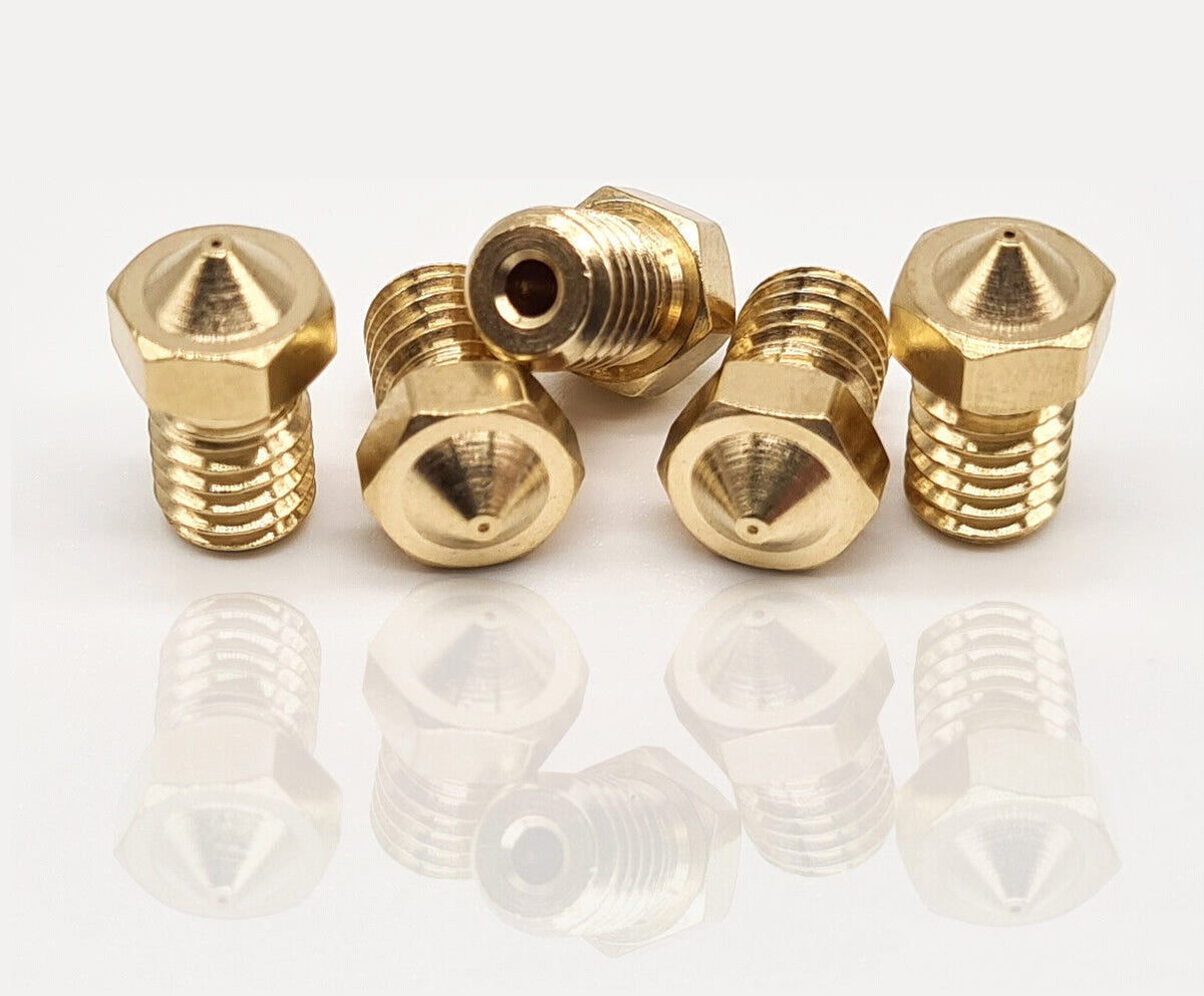Nozzle Set mit 5 Stück für 3D-Drucker passend bei E3D Hot Ends V5, V6