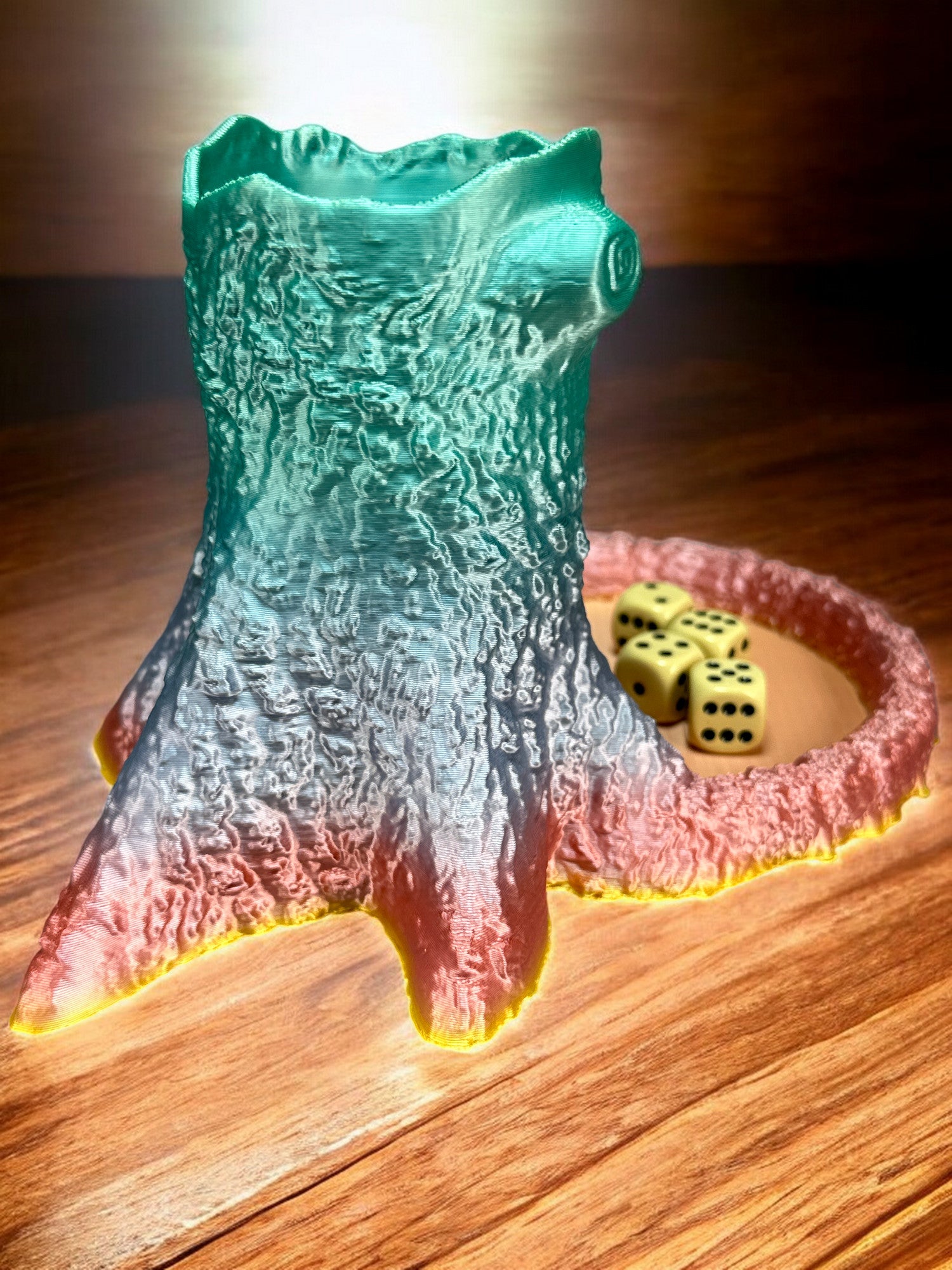 Würfelturm / Würfelhilfe - Natürliches Spielzeug aus nachhaltigem 3D-Druck