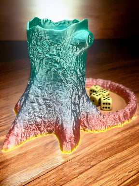 Würfelturm / Würfelhilfe - Natürliches Spielzeug aus nachhaltigem 3D-Druck