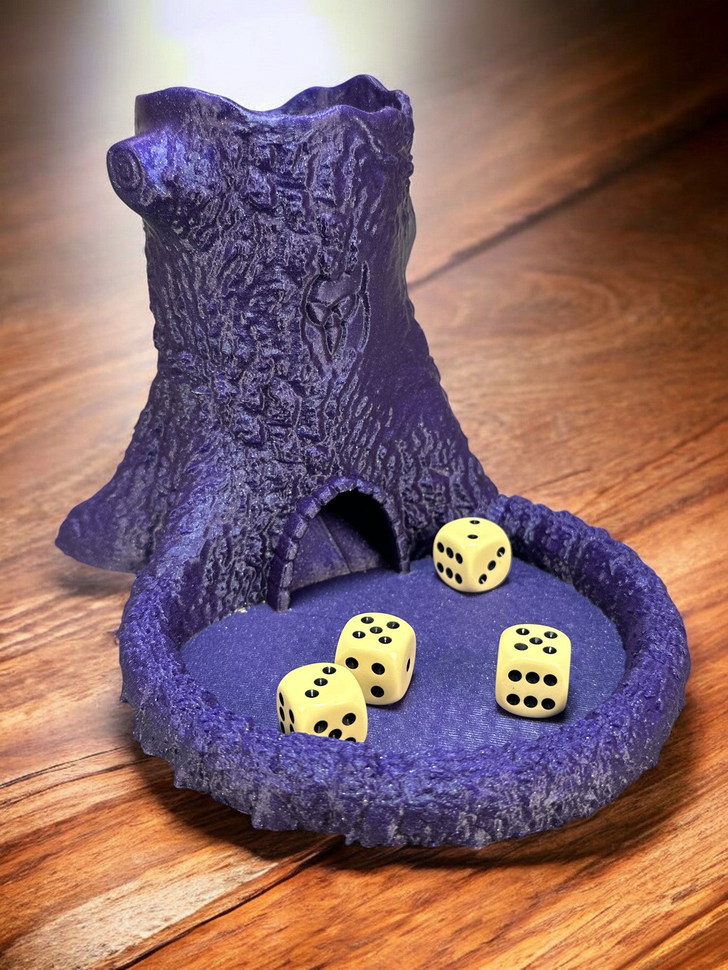Würfelturm / Würfelhilfe - Natürliches Spielzeug aus nachhaltigem 3D-Druck