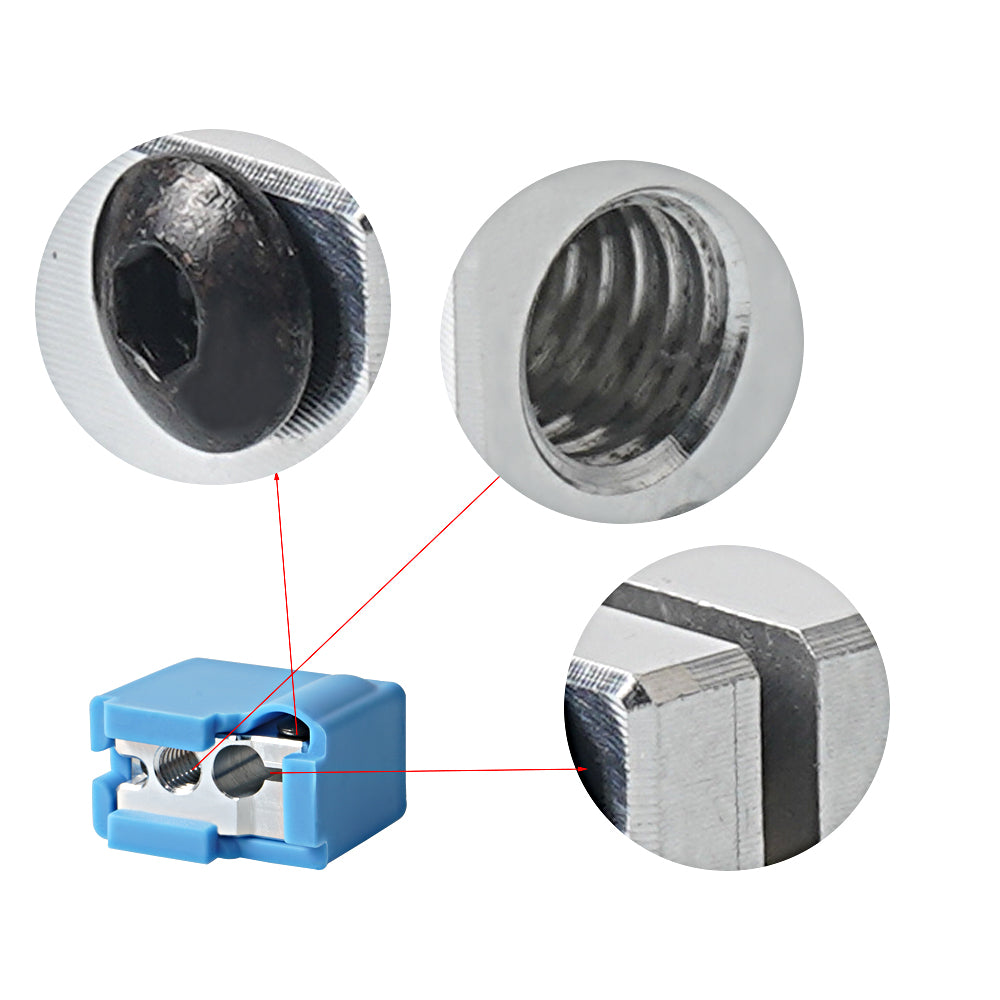 Volcano Heizblock inkl. Schrauben Hotend Heatblock Aluminium Artillery Sidewinder