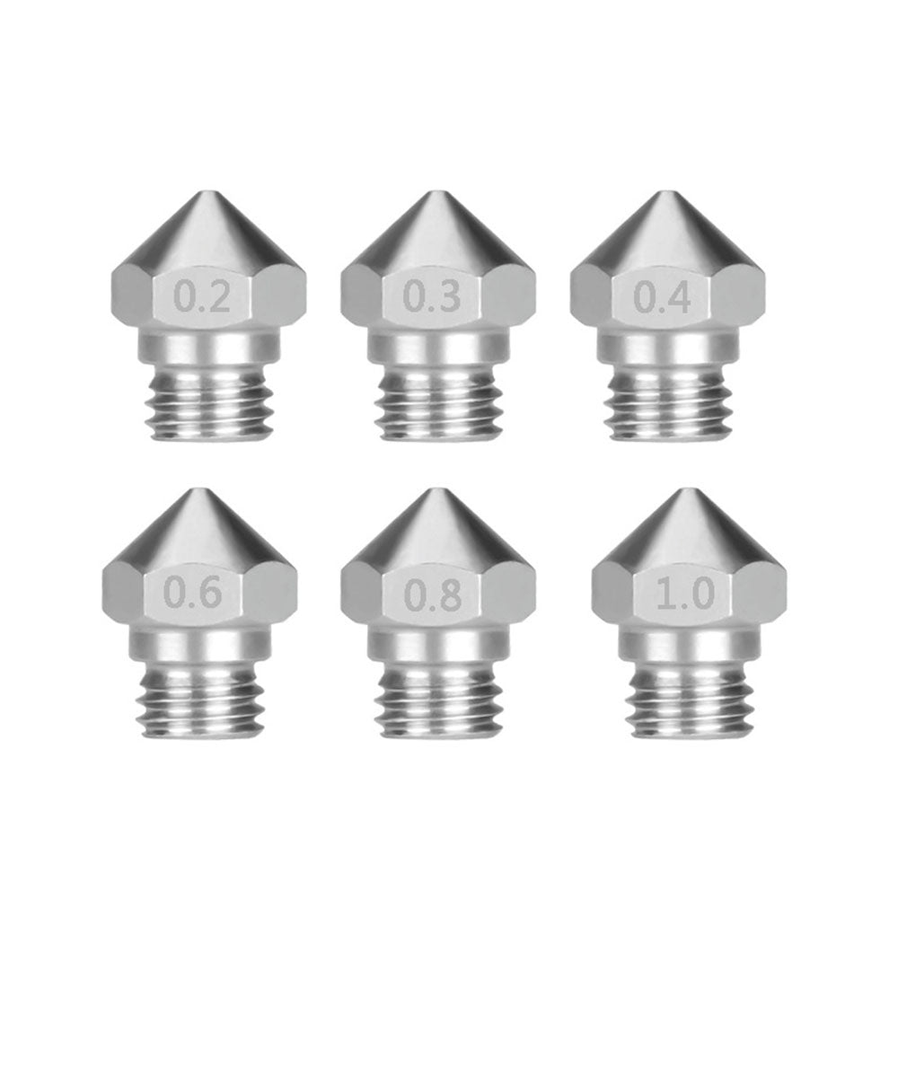 Mk10 Edelstahl Nozzle 0,4mm- M7 3D-Drucker Düse Hotends Extruder Dremel etc.