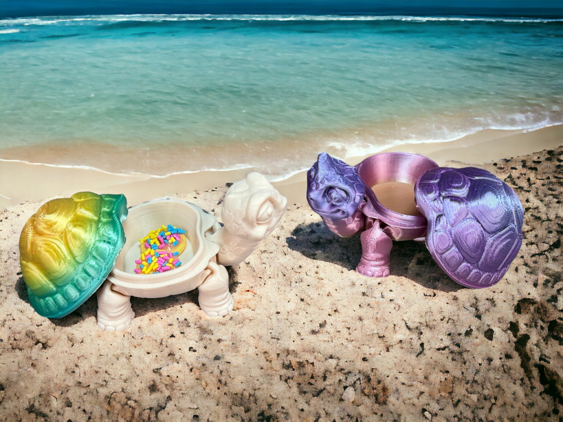 Flexible Schildkröte mit abnehmbarem Panzerdeckel