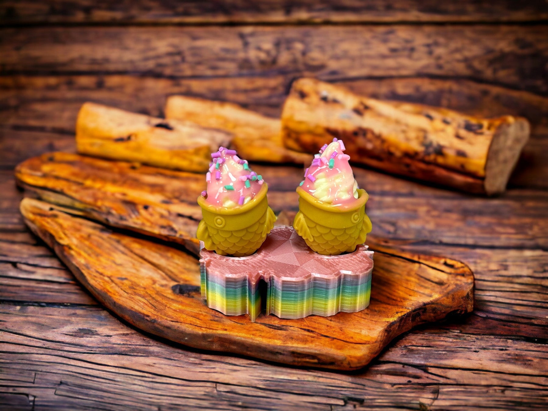 Ständer / Halter für Eisfischtüten (oval) passend für Miniverse / Mini Brands in verschiedene n Farben und Formen