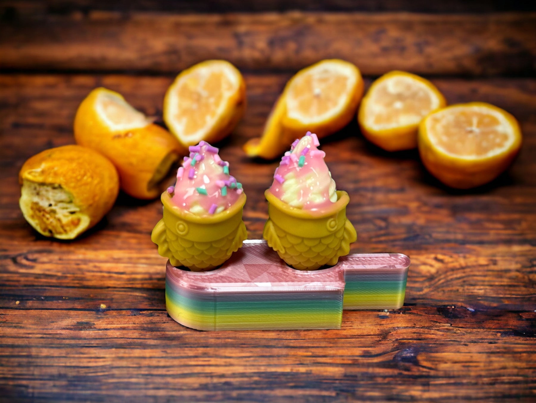 Ständer / Halter für Eisfischtüten (oval) passend für Miniverse / Mini Brands in verschiedene n Farben und Formen