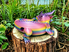 Farbenfroher Drachen Halter passend für Echo Dot 5 aus nachhaltigem Material