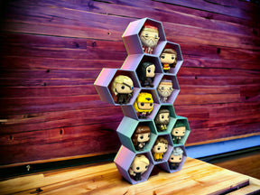 Funko Pop Kinder joy Pentagon Regal stapelbar in verschiedenen Farben