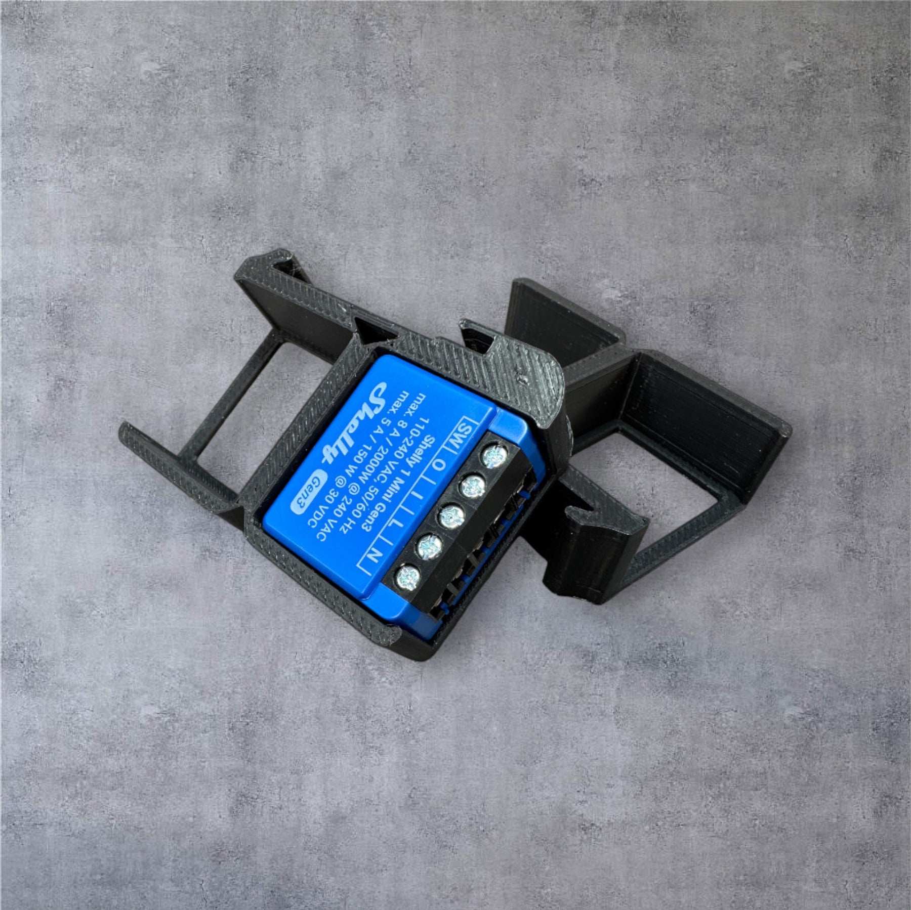 Shelly 1 Mini Gen3 DIN Rail Hutschienenhalter für eine 35 mm DIN Hutschiene