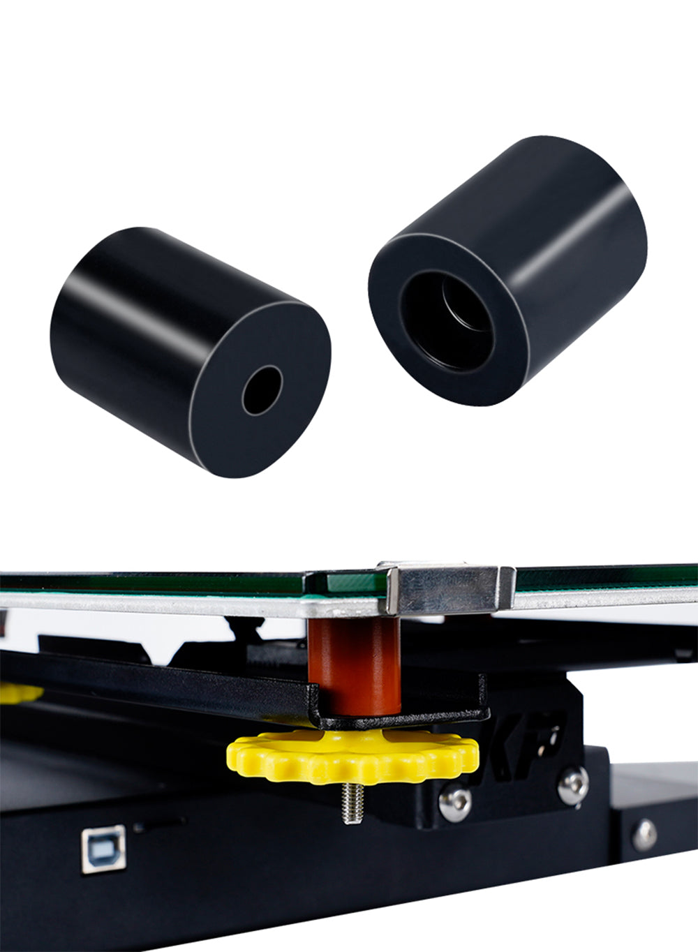 Silikon Slicer für Hohe Temperaturen  Silikon Solide 4x18MM  Heiz Bett Nivellierung für 3D Drucker