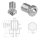 Nozzle Edelstahl 0.2mm-0,8mm Düse für 3D Drucker passend bei E3D Hot Ends V5, V6