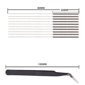 V6 Reinigungs Set 0.4mm | Nadeln+Pinzette+Düse/Nozzle 3D-Drucker E3D Hot Ends V5,V6