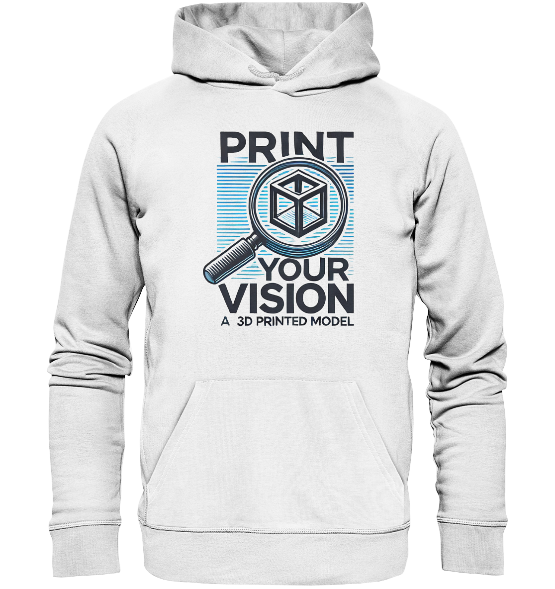 Kreative Hoodies mit dem Design „Print your Vision“  - Organic Hoodie