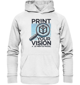Kreative Hoodies mit dem Design „Print your Vision“  - Organic Hoodie