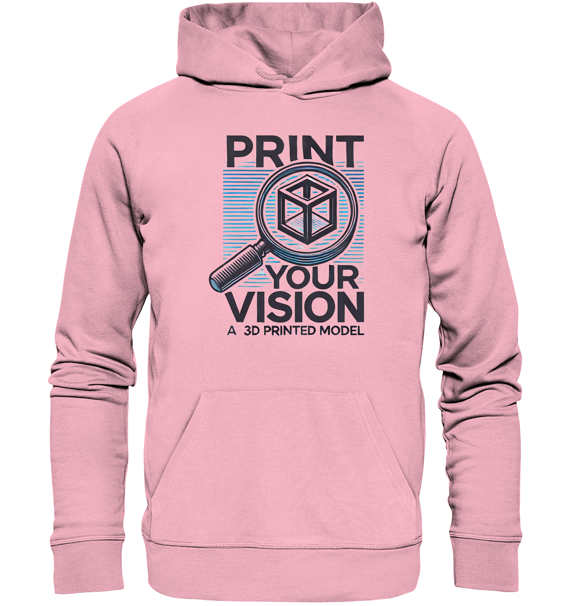 Kreative Hoodies mit dem Design „Print your Vision“  - Organic Hoodie