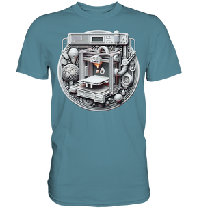 Premium T-Shirts mit dem Design „3D Print“ – Ein Must-Have für 3D-Druck-Enthusiasten - Premium Shirt