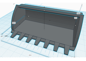 Große Schaufel / Baggerschaufel z.B. passend für Siku Control 6777 oder 6778