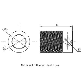 Extruder Rad Ultimaker 2 UM2 für 1.75mm / 3.0mm Filament aus Edelstahl Feeder